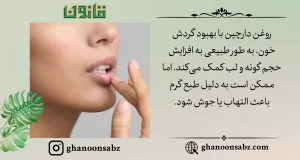 افزایش حجم طبیعی صورت و لب با روغن دارچین بر اساس قانون | قانون سبز