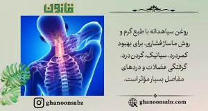 درمان دردهای عضلانی و مفصلی با روغن سیاهدانه و قانون | قانون سبز