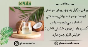 کاربردهای چندگانه روغن نارگیل برای سلامت و زیبایی قانون | قانون سبز