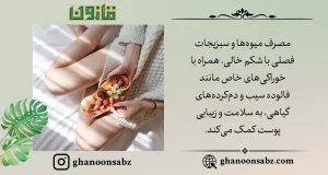 تغذیه طبیعی برای سلامت پوست با قانون | قانون سبز