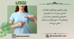 حجمدهی طبیعی و دائمی آلت و سینه با روغن خراطین قانون | قانون سبز