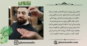 طی مراحل رشد ریش با روغن طبیعی قانون | قانون سبز