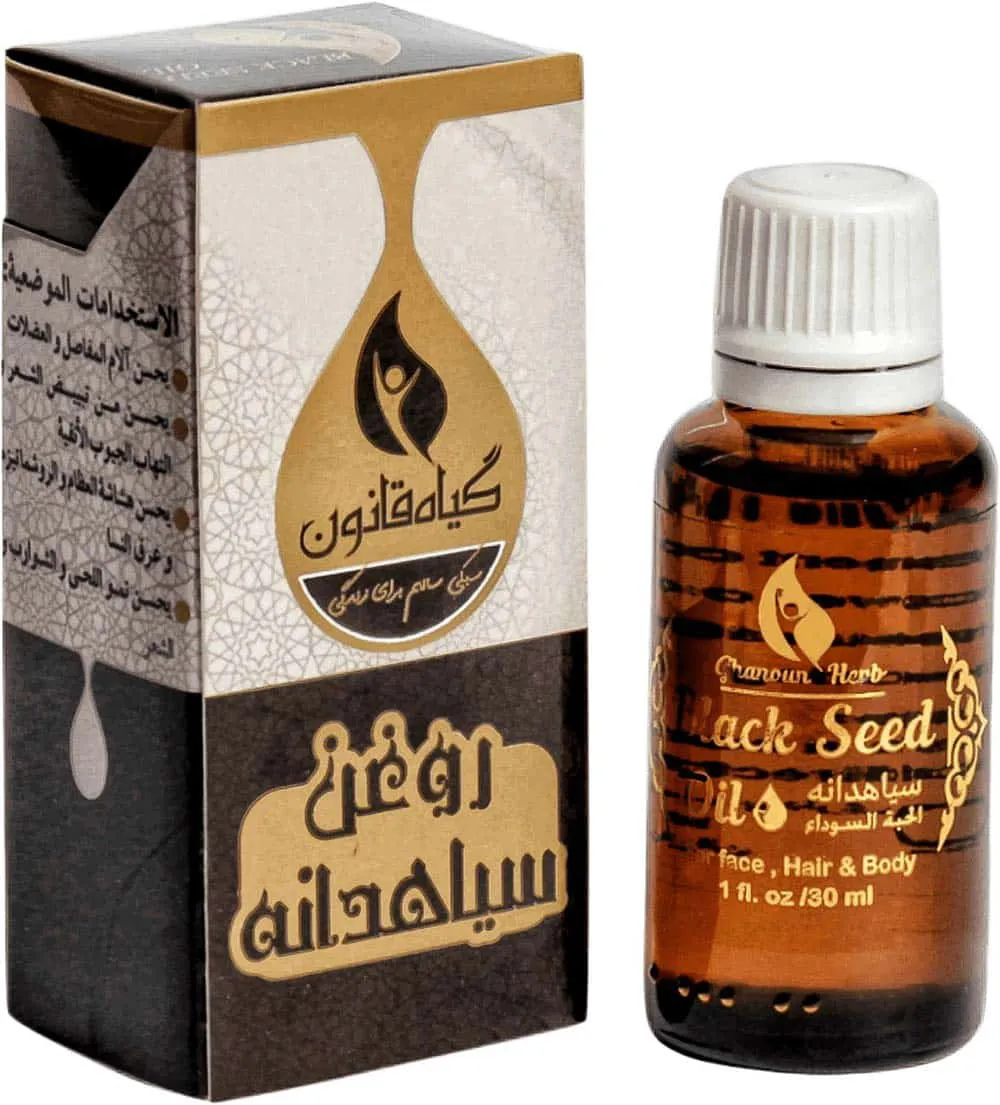 خرید روغن سیاه دانه اصل قانون (30 میلی) | خواص، روش مصرف و قیمت