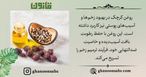 روغن کرچک برای ترمیم زخم